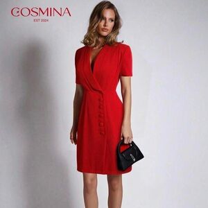 SHEIN Vibrant Red Mini Dress